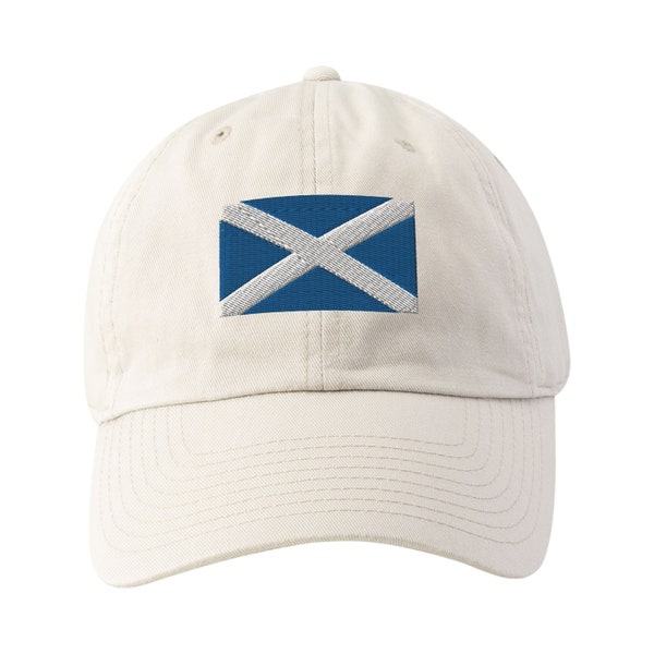 Scotland Flag Hat, Embroidered Adjustable Baseball Cap Dad Hat, Scotland Hat, Scottish Flag Hat, Scotland Heritage Gift Hat