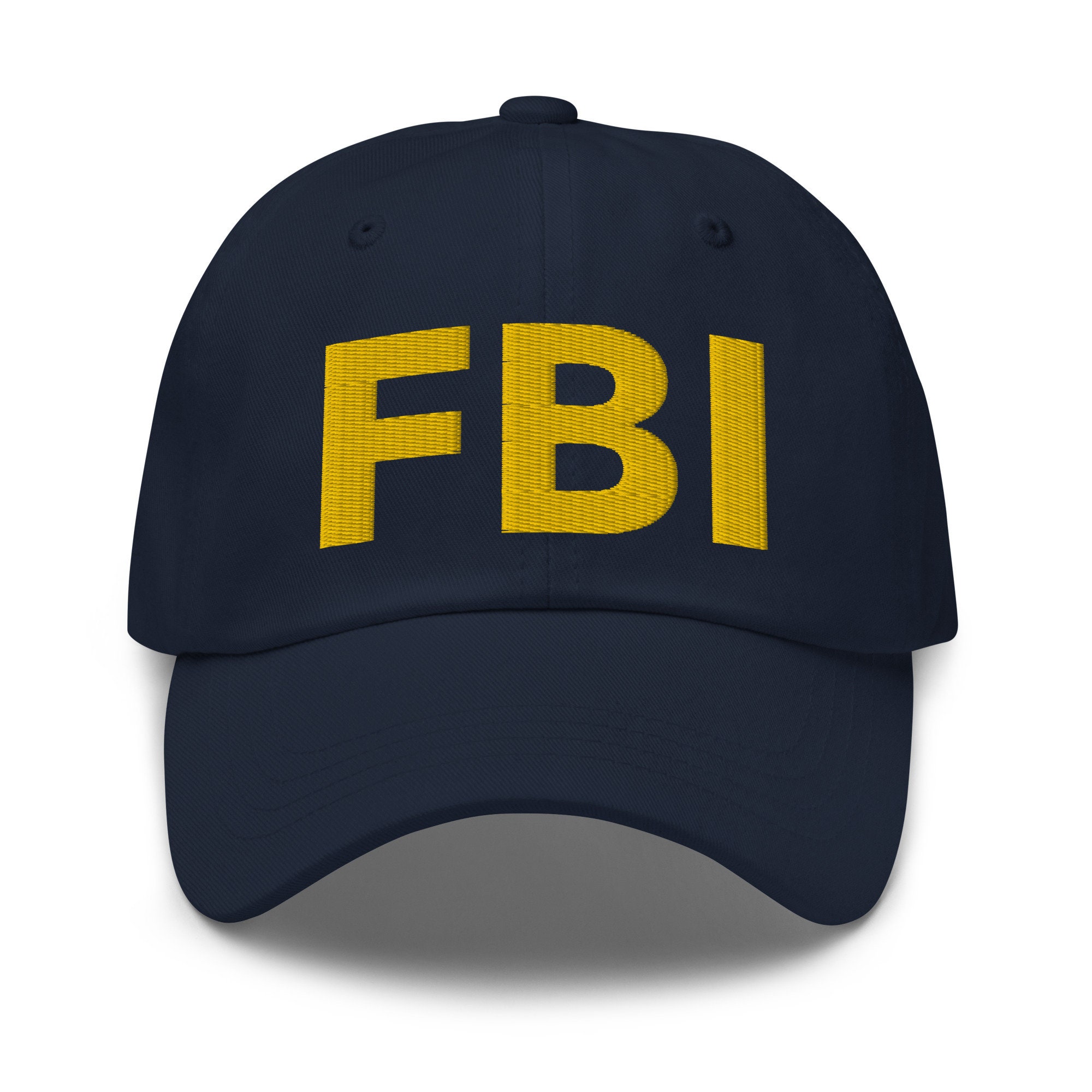 FBI Officer Baseball Cap – Adjustable Black Polyester Hat – Official Style Headwear By R Headwear