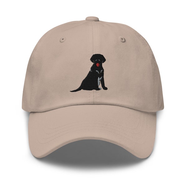 Black Lab Embroidered Adjustable Hat, Black Labrador Hat, Labrador Mom, Labrador Retriever Owner Gifts