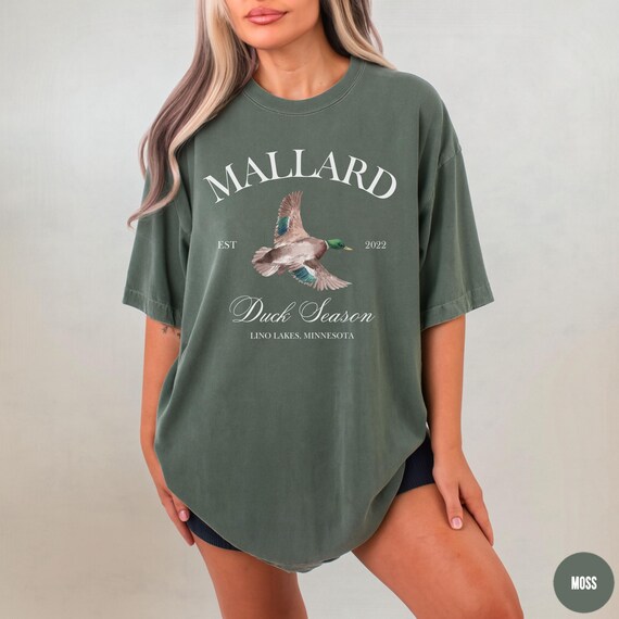 Mallard Duck Season Comfort Colors Shirt, Duck Mom Shirt, Gift for Duck Lover, Duck Season Shirt for Her, Nature Outdoor Gifts