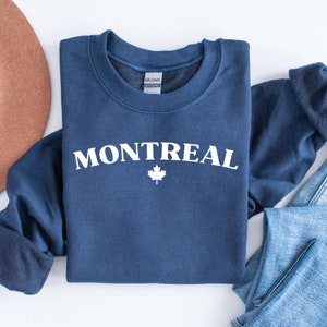 Montreal Unisex Sweatshirt, Montreal Canada Sweatshirt, Minimalist Montreal Shirt, Quebec Canada Sweater, Montreal Gift, Montreal Souvenir