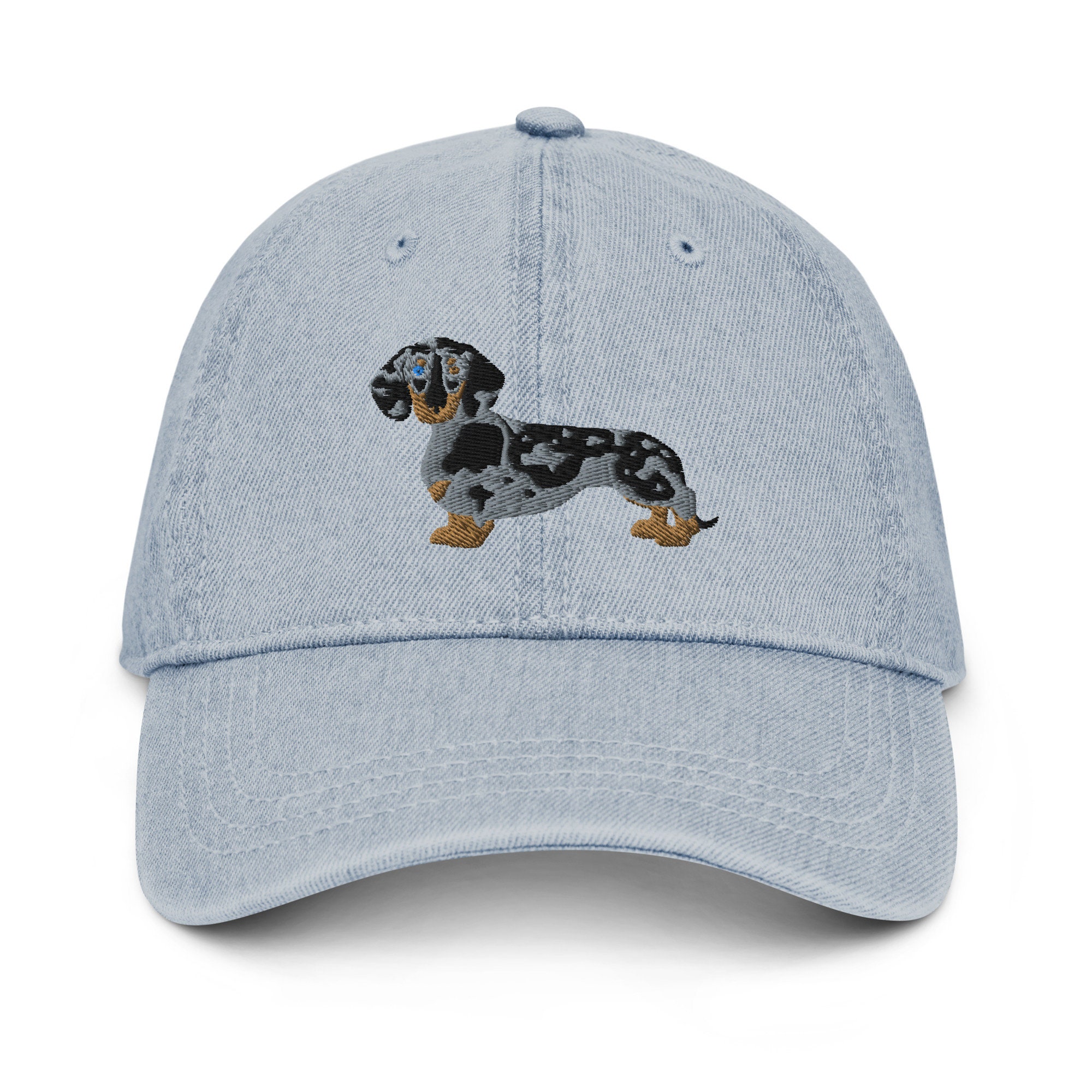 White Graphic Trucker Hat with Adorable Dachshund Logo Wiener Dog Trucker Hat – Fun Dachshund Snapback Cap for Dog  main image 2
