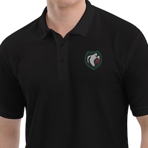 Ghost Army Embroidered Men&#39;s Premium Polo, WWII Ghost Army Patch Polo Shirt, Ghost Army Golf Polo Shirt for Him