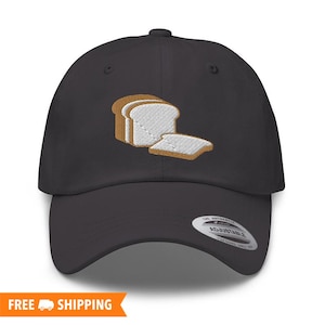 Loaf of Bread Embroidered Adjustable Baseball Cap Dad Hat, Bread Hat for Men and Women, Bread Lover, Let&#39;s Get That Bread