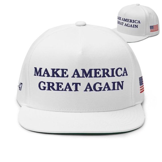 Casquette MAGA 2024 Ajustable Donald Trump - Broderie "Make America Great Again" Et Drapeau Américain