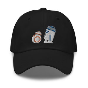 Droids Walking Hat, Embroidered Adjustable Relaxed Fit Dad Hat Baseball Cap, Theme Park Hat, Galaxys Edge Hat