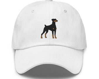 Doberman Dad Hat | Low Profile Cotton Cap | Embroidered Dog Theme | Adjustable Snapback For Men & Women - View #4