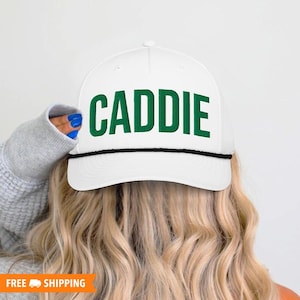 Caddie Classic Richardson Rope Hat, Caddie Outfit Hat, Funny Golf Hat, Golf Hat for Girl, Caddie Hat, Golf Wife Hat, White Caddie Hat