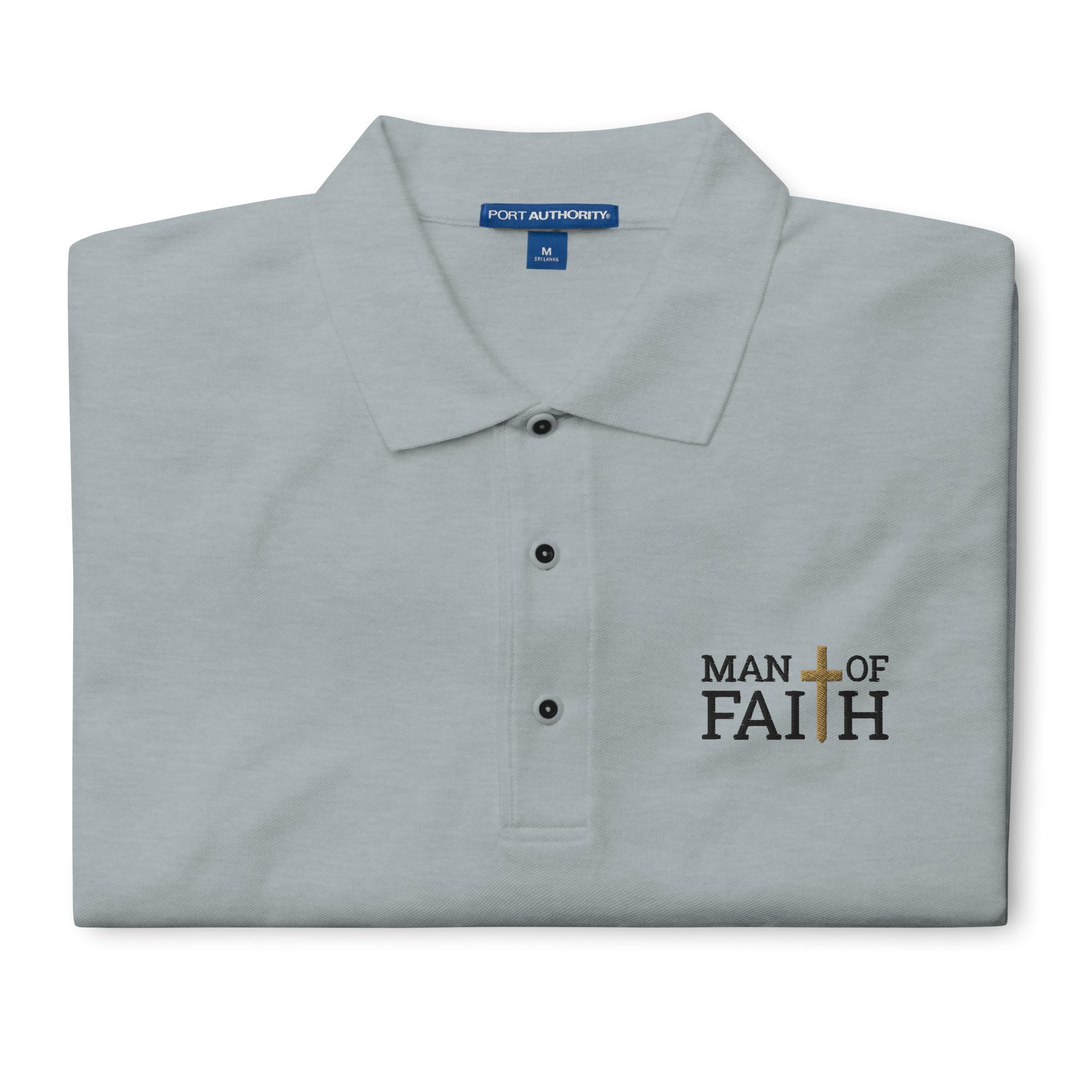 ‘Man of Faith’ Graphic Retro Color Block Shirt