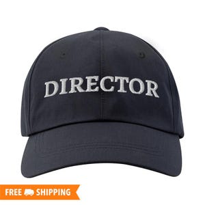 Director Embroidered Adjustable Relaxed Fit Hat, Director Film Hat, Film Crew Gift, Movie Hat, Director Hat, Movie Buff Gift