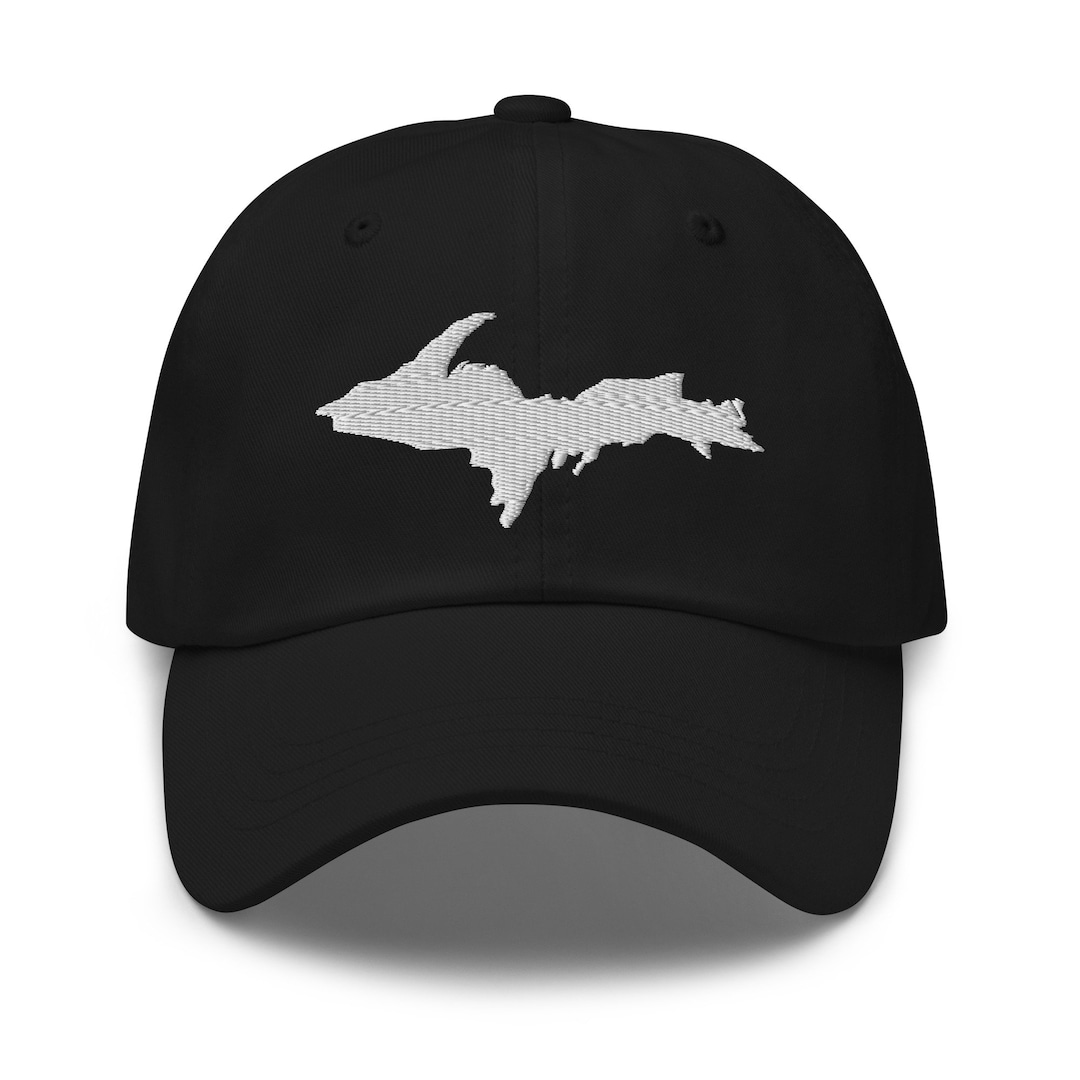 Michigan Upper Peninsula Embroidered Adjustable Baseball Cap Dad Hat