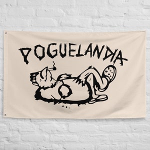 Poguelandia Flag, Poguelandia Garage Room Banner, OBX Flag, Outer Banks NC Flag, 3 x 5 Flag