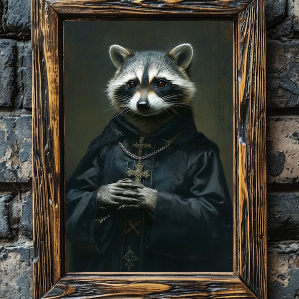 Raccoon Painting - Etsy
