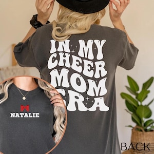 Custom Cheer Shirt, Personalized Comfort Colors Cheer Shirt, Cheer Team Name Shirt, Cheer Shirt, Game Day Shirt, Cute Cheer Mom Shirt