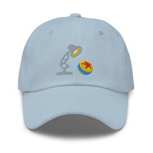 Luxo Jr Lamp Toy Ball Embroidered Relaxed Fit Adjustable Baseball Cap Dad Hat, Theme Park Hat