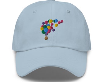 Adventure is Out There Embroidered Adjustable Relaxed Fit Hat, Theme Park Hat