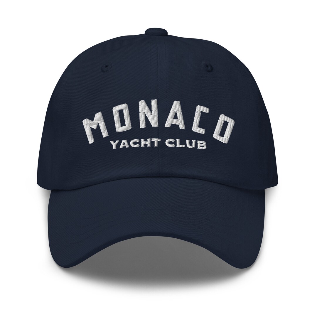 Monaco Yacht Club Embroidered Relaxed Fit Adjustable Baseball Cap Dad ...