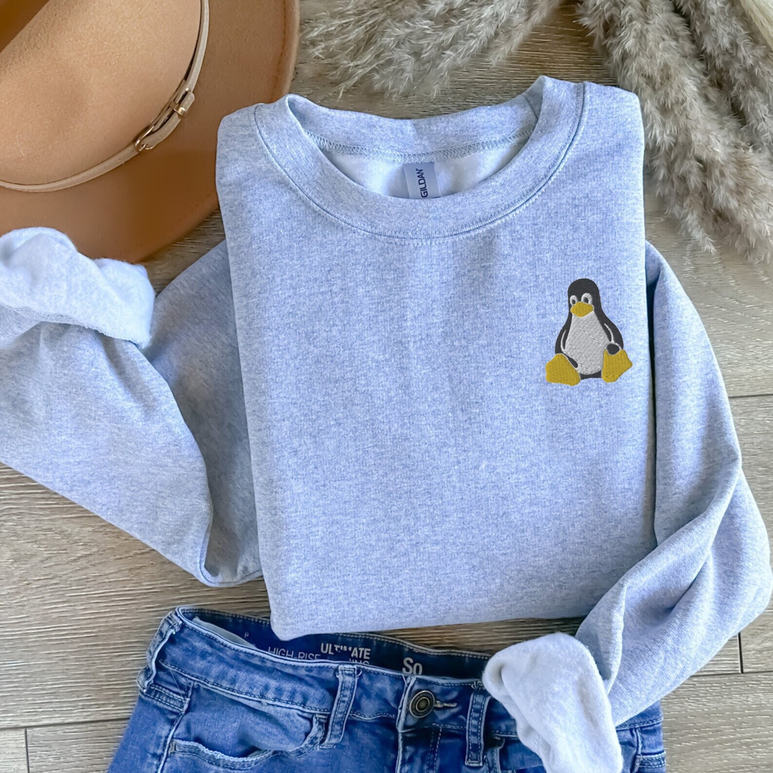 Linux T-Shirt Mit Tux Pinguin Logo - Clean Design Für Echte Linux-Fans