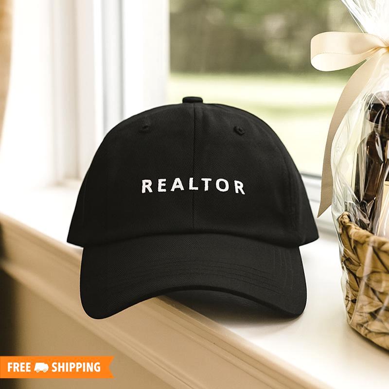 Funny "Wanna Buy A House?" Realtor Hat - Black Mesh Vintage Baseball Cap For Real Estate Agents & Gifts - View #12