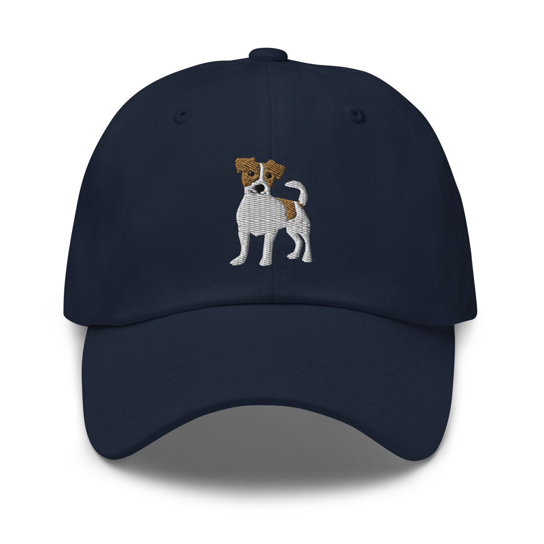 Jack Russell Terrier Embroidered Adjustable Hat, Jack Russell Terrier Dog, Jack Russell Terrier