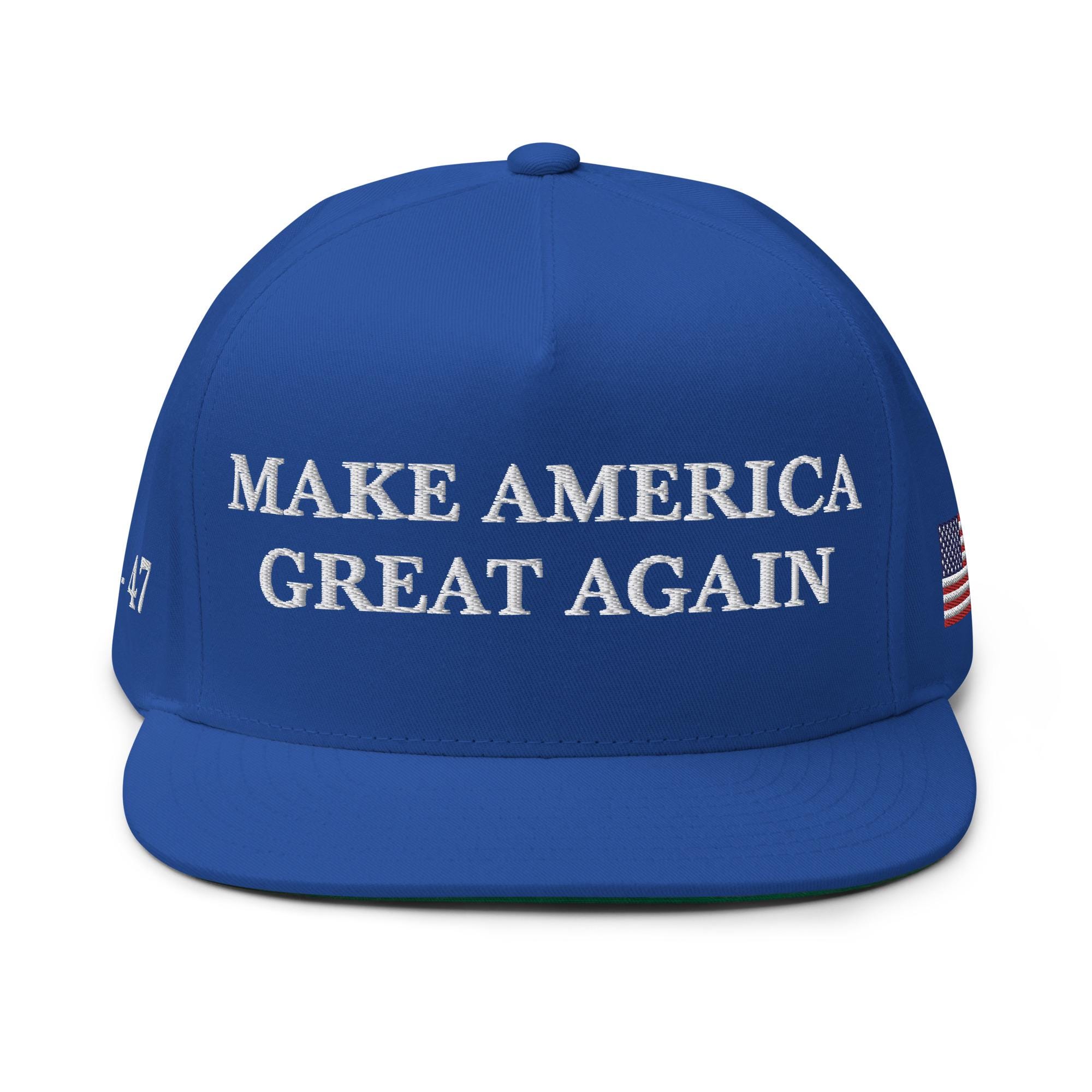 Cappello Trump 2024 'Never Surrender' MAGA – Berretto In Cotone Con Bandiera USA, Regolabile, Nero E Oro