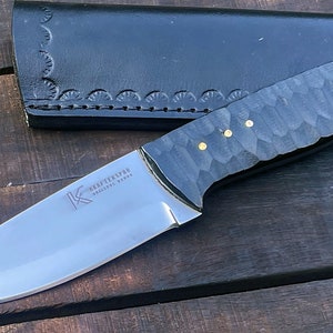Hunting Knife Custom Handmade 12c27 Steel Bushcarft Knife KPro