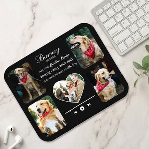 Personalisierte Haustier Foto Maus Pad | Personalisierte kleine Mauspad | Tierportrait | Hund Erinnerungsgeschenk | Geschenk für Tierliebhaber | EDV Zubehör | Block 4