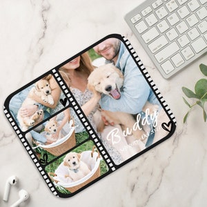 Personalisierte Haustier Foto Maus Pad | Personalisierte kleine Mauspad | Tierportrait | Haustier-Memorial-Geschenk | Hundeliebhaber Geschenk | EDV Zubehör | Block 2
