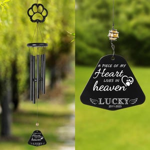Pet Memorial Wind Chime, Personalized Wind Chimes, Custom Copper Wind Chime, Dog Memorial Gift, Remembrance Bereavement Gift, Dog Pet Loss 3