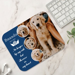 Personalisierte Haustier Foto Maus Pad | Personalisierte kleine Mauspad | Tierportrait | Hund Erinnerungsgeschenk | Geschenk für Tierliebhaber | EDV Zubehör | Block 5
