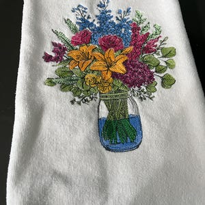 Beautiful embroidered guest towel