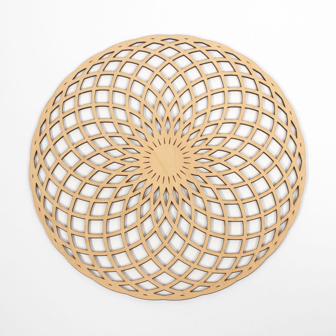 Sacred Geometry Wooden Wall Art – Flower of Life Mandala - Etsy
