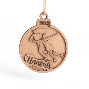 Personalised Figure Skating Ornament - Laser Cut Gift for Ice Skaters