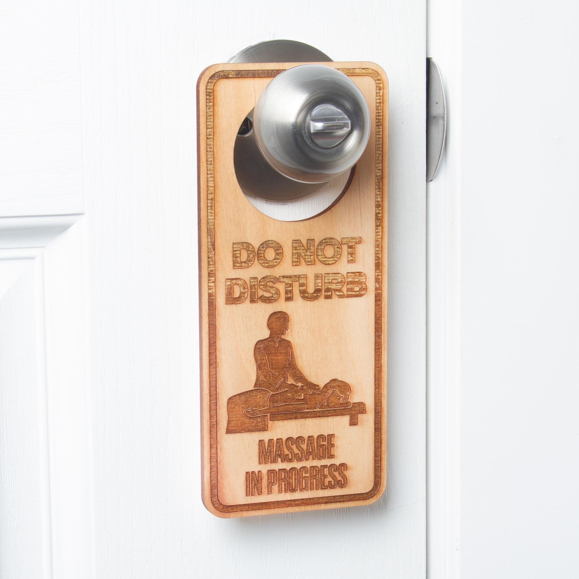 Do Not Disturb Wellness in Progress - Laser Engraved Door Hangers for ...