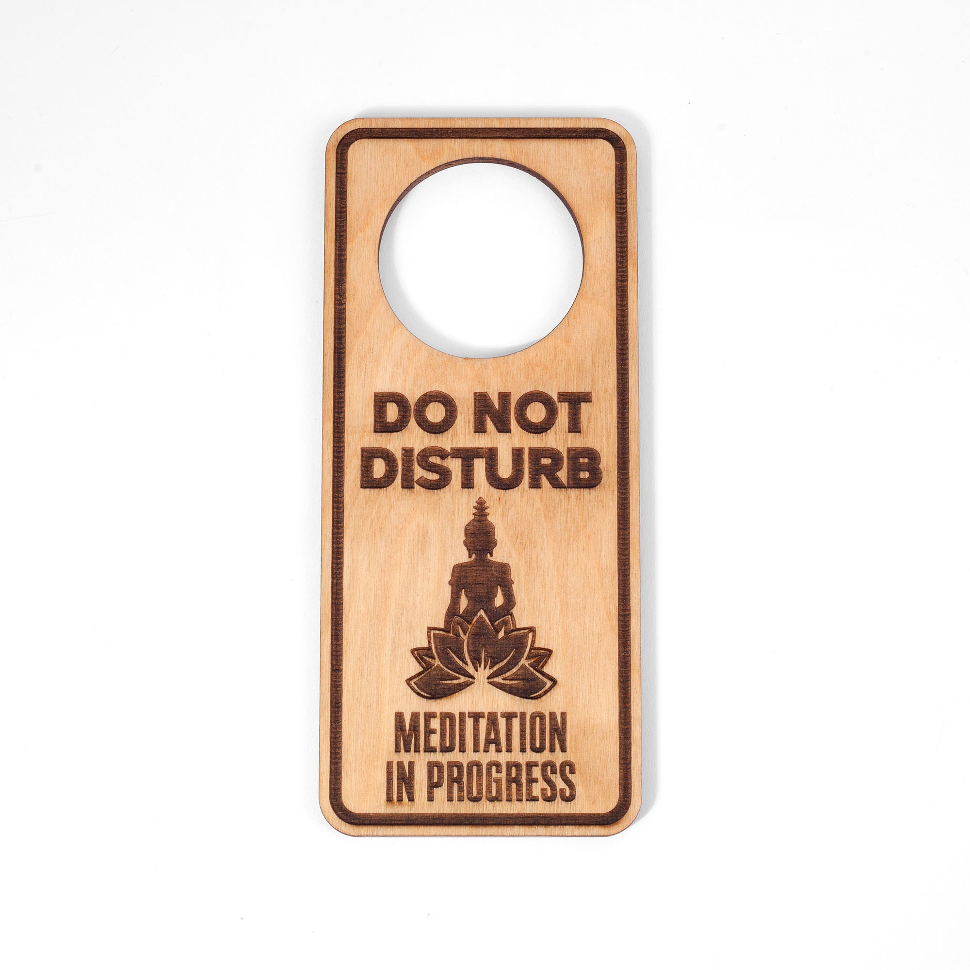 Do Not Disturb Wellness in Progress - Laser Engraved Door Hangers for ...
