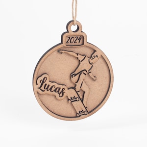 Personalised Skateboard Ollie Ornament - Laser Cut Gift for Skaters