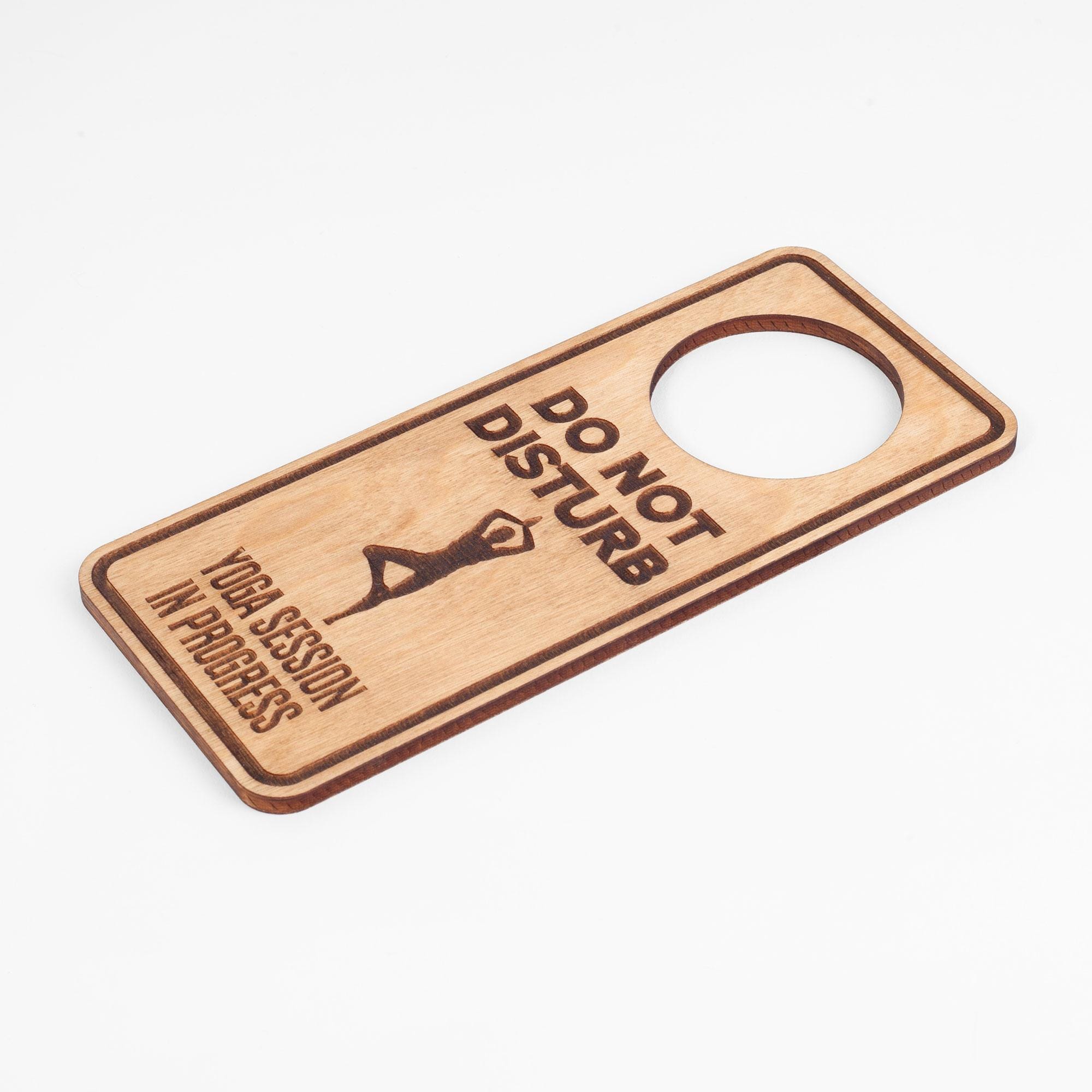 Do Not Disturb Wellness in Progress - Laser Engraved Door Hangers for ...