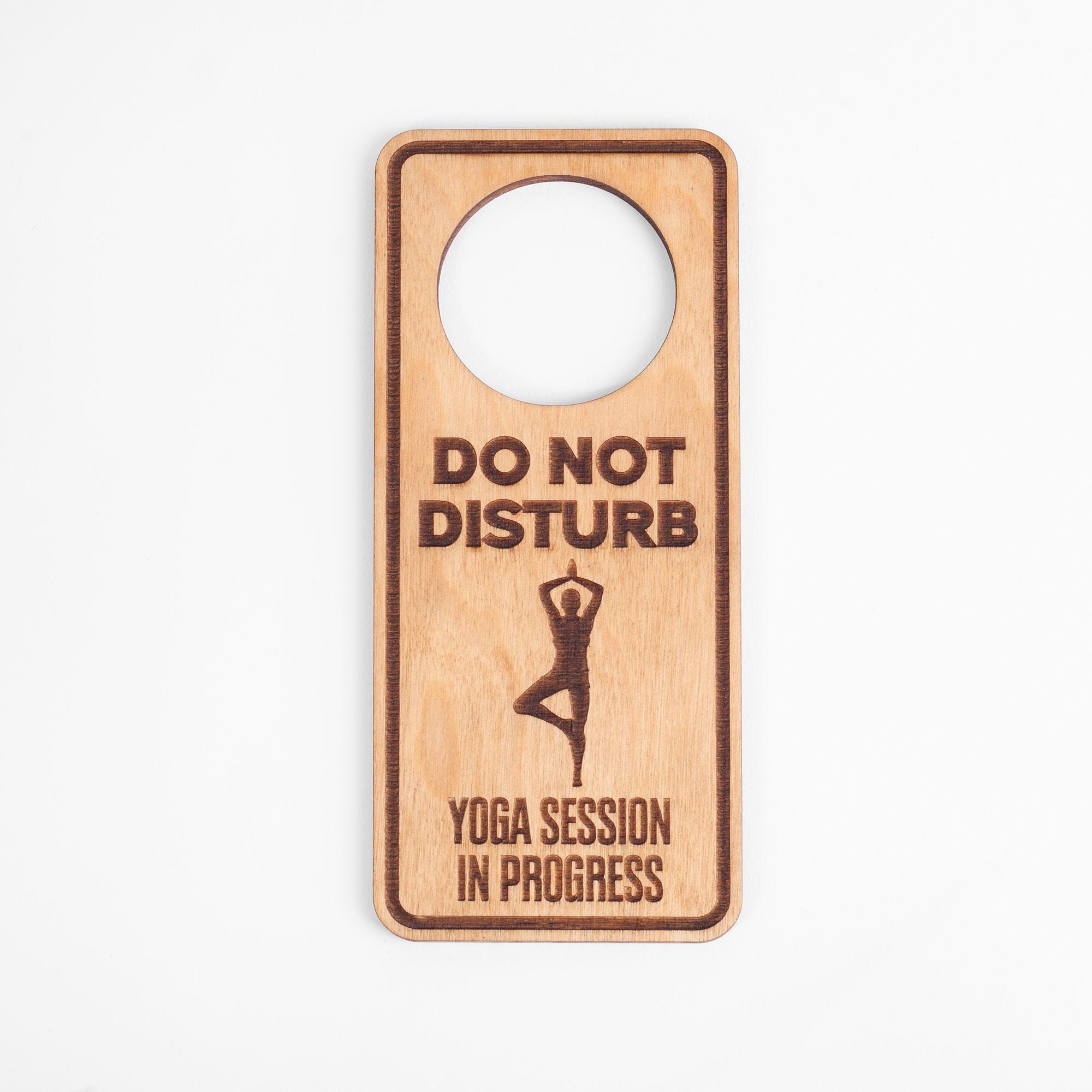 Do Not Disturb Wellness in Progress - Laser Engraved Door Hangers for ...