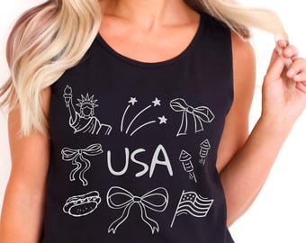 USA Comfort Colors® Tank Top, USA Tank Top, Patriotic 4th of July Tank Top, Usa 4th of July Tank, Patriotic America Shirt, America Tank Top