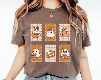 Ghost Bookish Fall Comfort Colors® Shirt, Trendy Reader Ghost Books Fall Shirt, Book Lover Autumn Tee, Halloween Bookish Tee, Fall Apparel