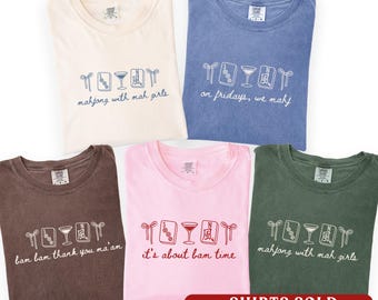 Camisetas personalizadas de Mahjong, camisetas divertidas para jugadores de Mahjong, camisetas personalizadas con frases de Mahjong para grupos, camisetas para noches de juegos de chicas, camiseta para noche de Mahjong