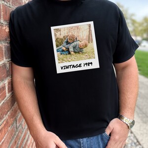 Custom Vintage Birthday Year Shirt, Birthday Year Photo Shirt, Vintage Custom Polaroid Shirt, Fun Custom Photo Shirt, Sibling Birthday Gift
