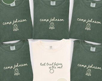 Custom Camp Bachelorette Party Shirt, Mountain Bride Camp Tees, Camping Tees, Camp Themed Lake Bachelorette Shirts, Retro Camp Matching Tees