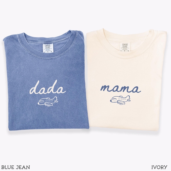 Time Flies Airplane First Birthday Shirts for Family, Airplane Theme 1st Birthday Shirts, Matching 1st Birthday Boy T-Shirts for Mama Dada