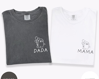 Spooky One First Birthday Matching Shirts, Halloween Themed 1st Birthday Family Tees, Lil One Boo Spooky Ghost Birthday Mama Dada Bday Shirt