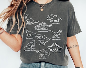 Chemise Comfort Colors® Dinosaur Birthday : cadeau pour les amoureux des dinosaures