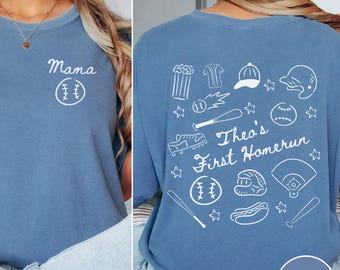 Baseball First Birthday Family Shirts: Rookie of the Year Baseball Birthday Tees