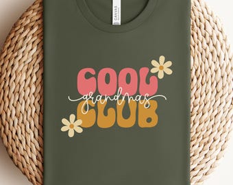 Cool Grandmas Club Shirt, Cool Grandma Shirt, Mothers Day Gift for Grandma, New Grandma To Be Shirt, Cool Grandma Gift, Grandma Announcement