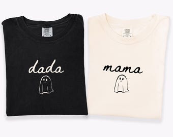 Spooky One First Birthday Matching Shirts, Halloween Themed 1st Birthday Family Tees, Lil One Boo Spooky Ghost Birthday Mama Dada Bday Shirt