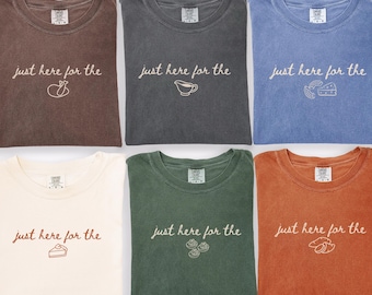 T-shirts assortis pour le groupe à l'occasion de Thanksgiving : T-shirts personnalisés « Thanksgiving : Juste là pour la dinde », T-shirts dinde de Thanksgiving